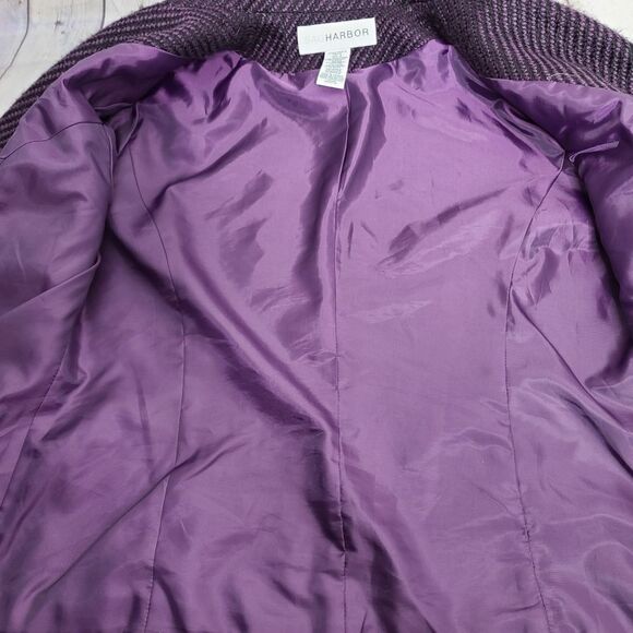 Vintage 90s Purple and Black Blazer Classic Career - Picture 6 of 15